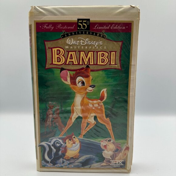 Walt Disneys Bambi VHS 55th Anniversary Limited Edition Fully Restored - Picture 1 of 4